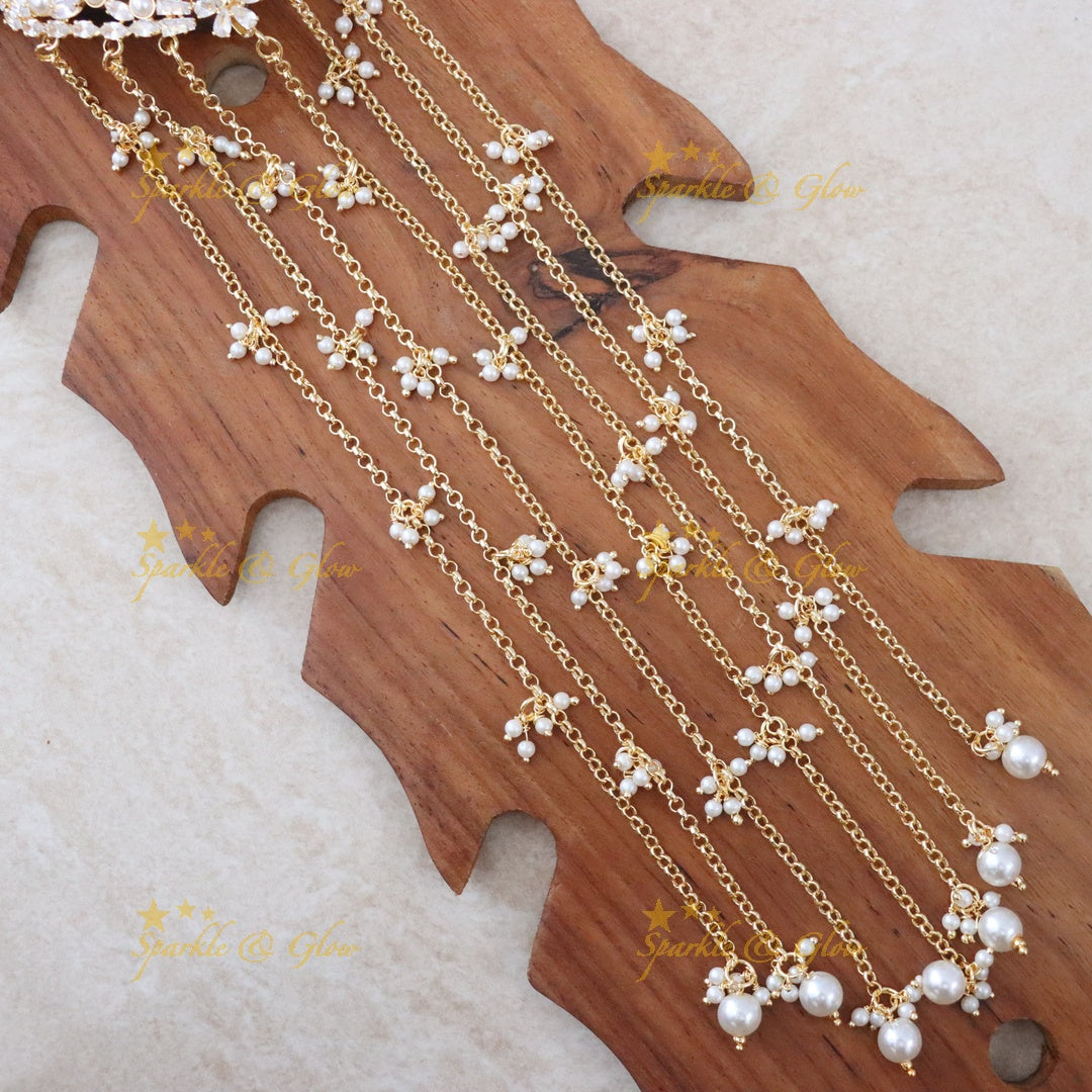 Exquisite Hair Pin with Pearl Detailing for Festive Elegance