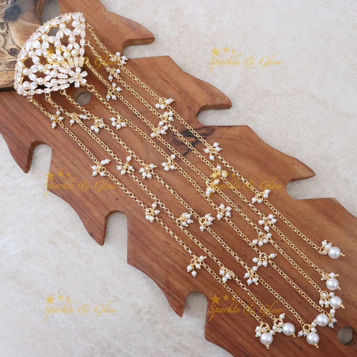 Exquisite Hair Pin with Pearl Detailing for Festive Elegance