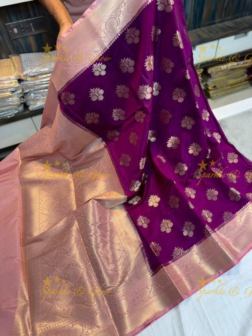 Exquisite Banarasi Katan Saree with Zari Embellishment