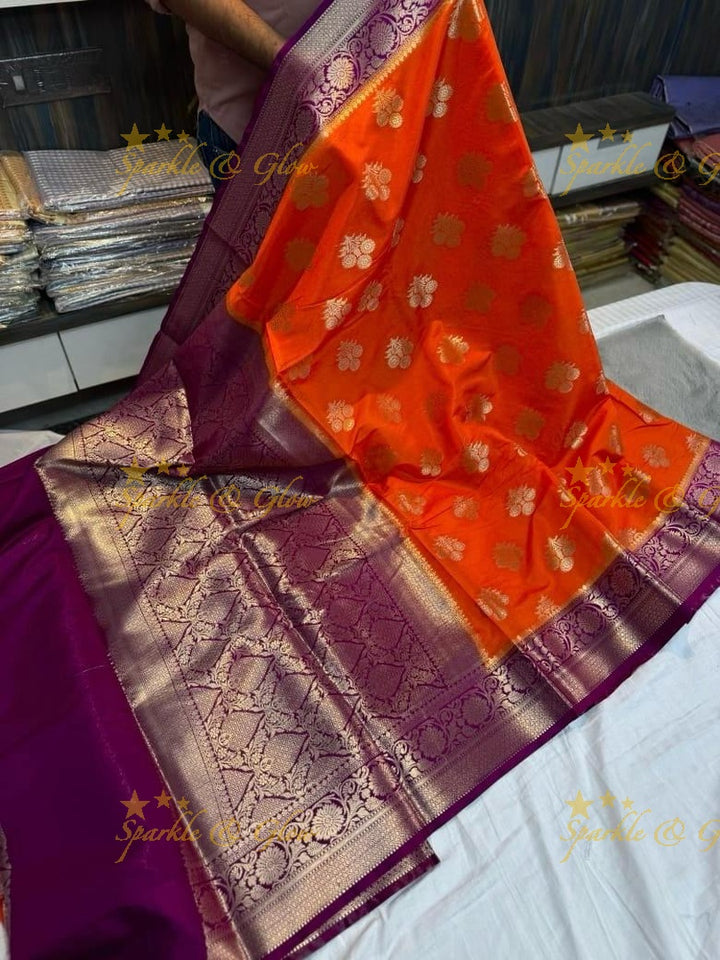 Exquisite Banarasi Katan Saree with Zari Embellishment