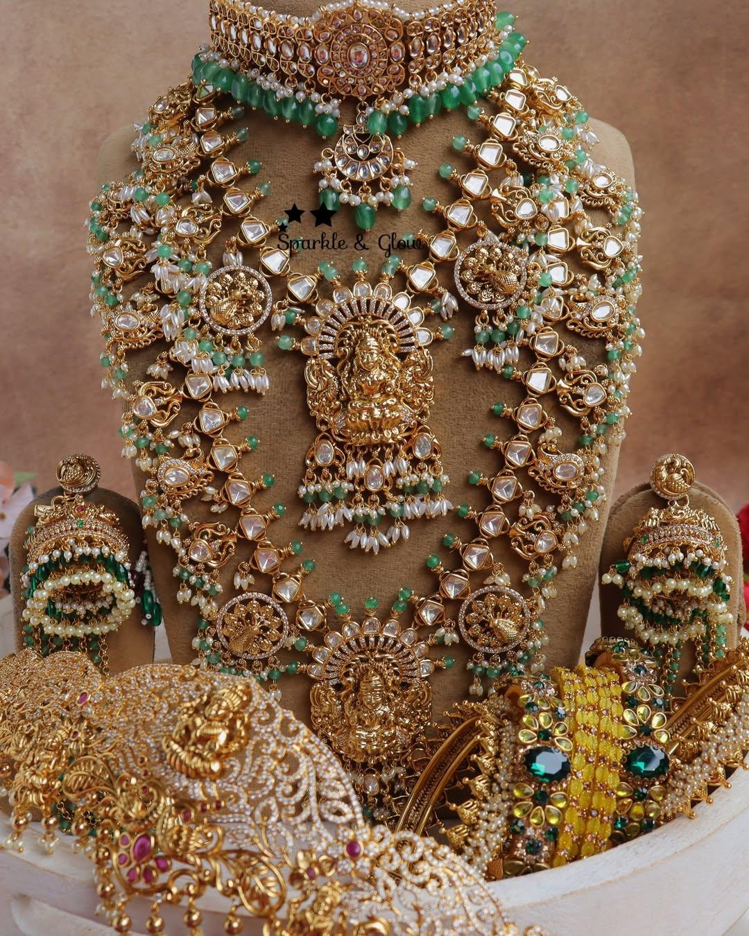 Exquisite Lakshmi Jadau Bridal Jewellery Collection