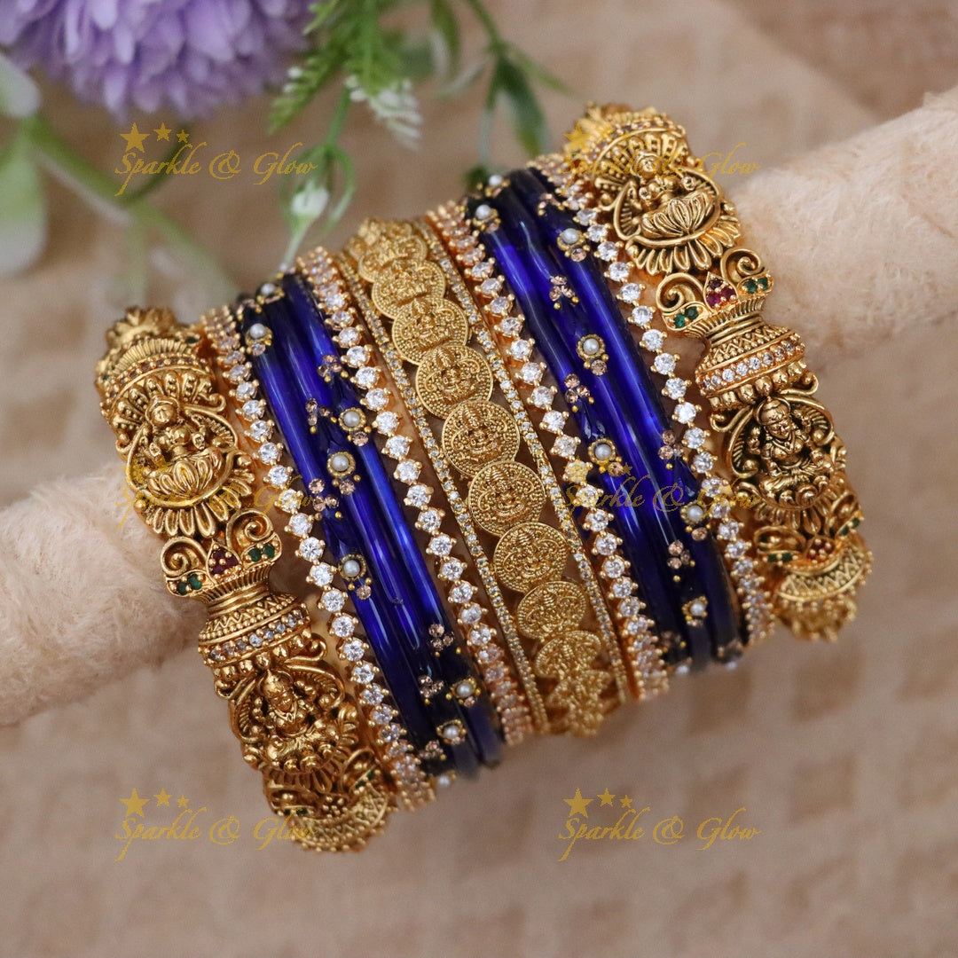 Exquisite Lakshmi Coin Bangles for Timeless Bridal Elegance