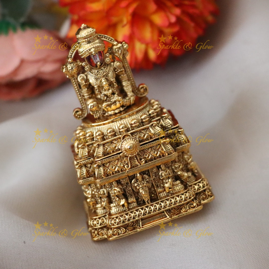 Exquisite Kumkum Box with Temple Design for Festive Glam