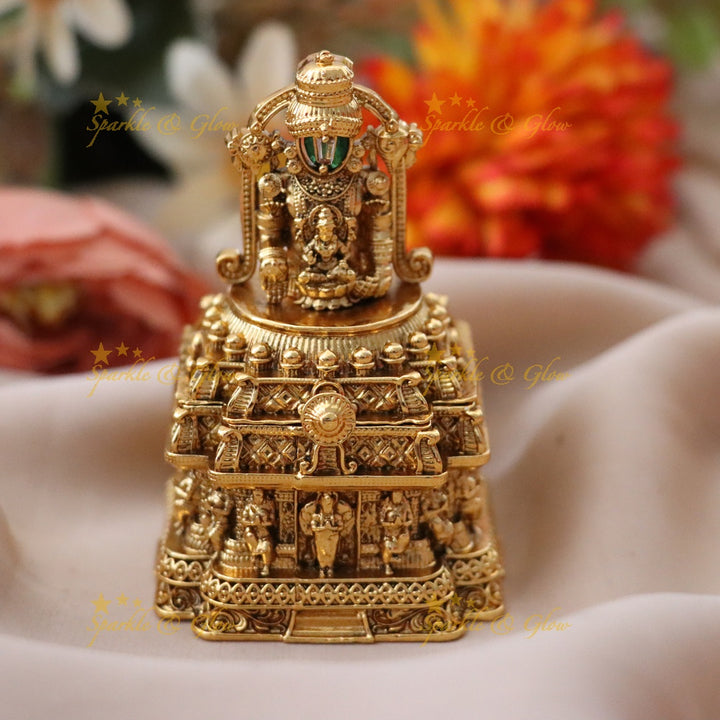 Exquisite Kumkum Box with Temple Design for Festive Glam