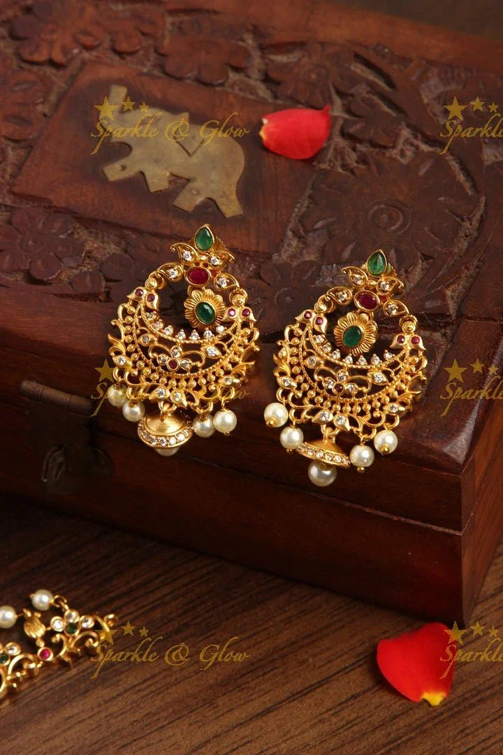 Premium Matte CZ non idol neckpiece - Sparkle and Glow