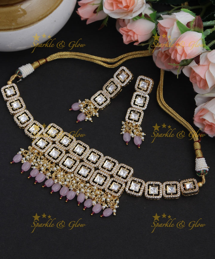 Gold alike Kundan Choker