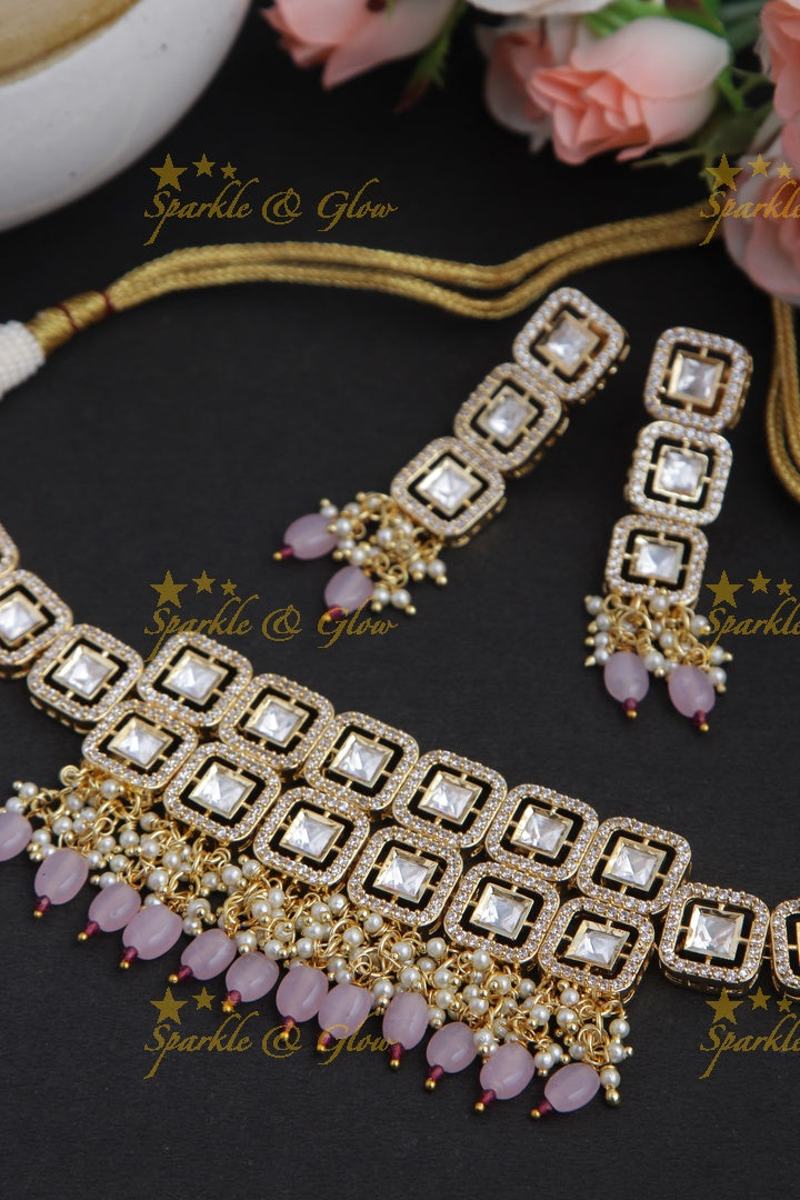 Gold alike Kundan Choker