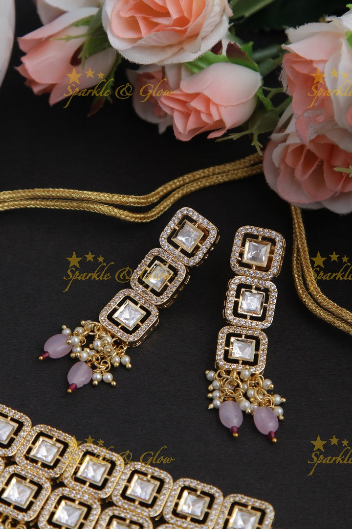 Gold alike Kundan Choker
