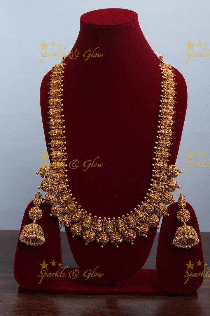Gold alike Exquisite Lakshmi haram