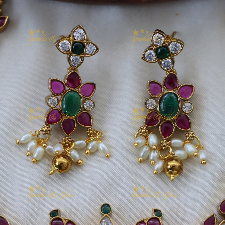 Exquisite Gold Imitation Necklace Set for Festive Glam