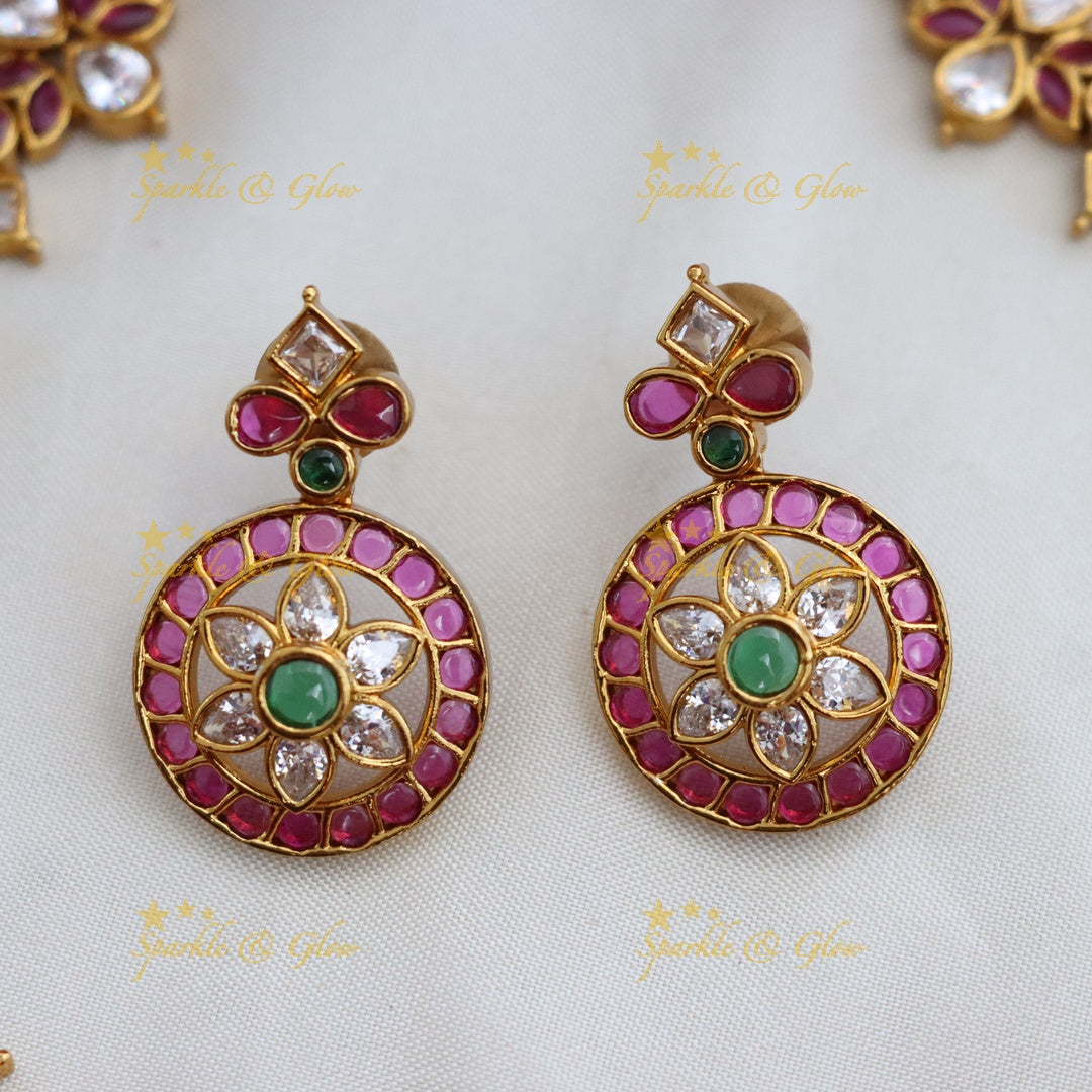 Exquisite Gold Plated Temple Necklace for Weddings & Festive