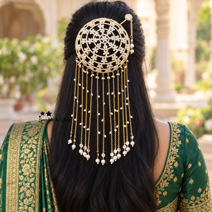 Exquisite Bridal Hair Bun Decoration for Weddings