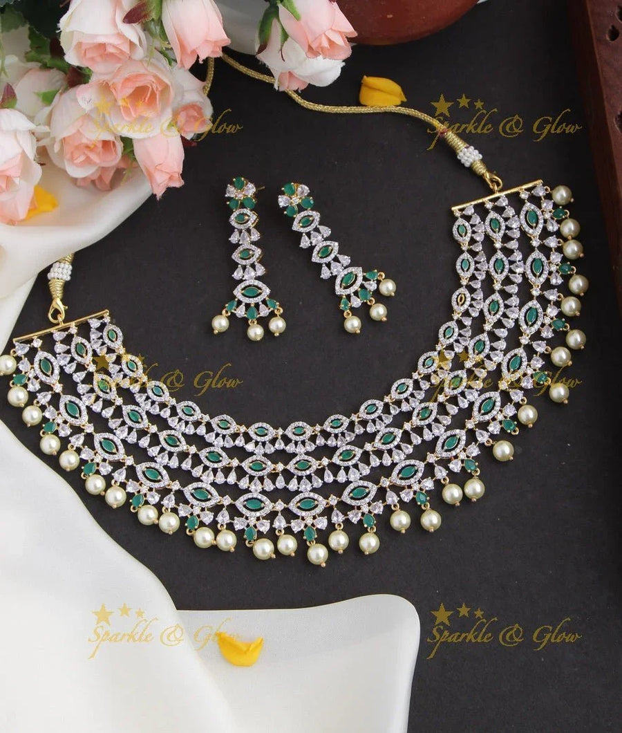 GJ Polish AD Choker - Green - Sparkle and Glow