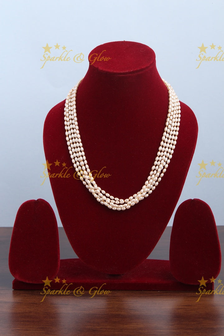 Five Layered Pearl chain 18 inches