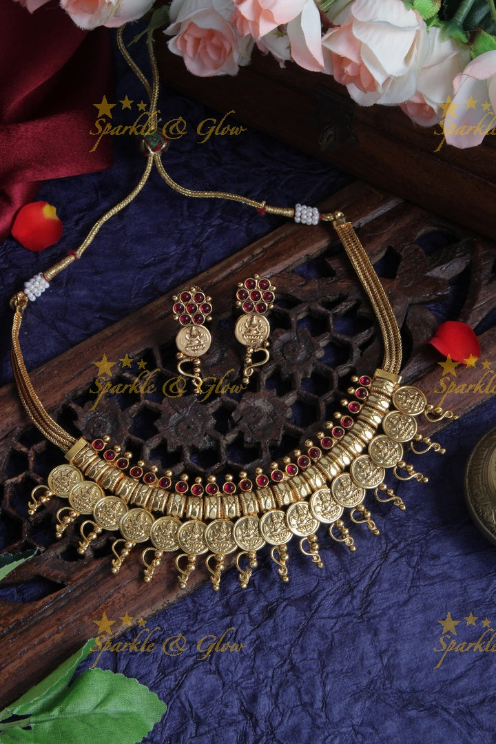 Antique Lakshmi Coin Choker