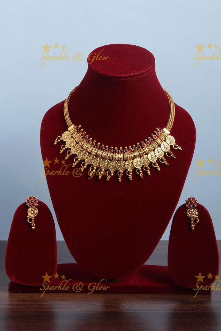 Antique Lakshmi Coin Choker