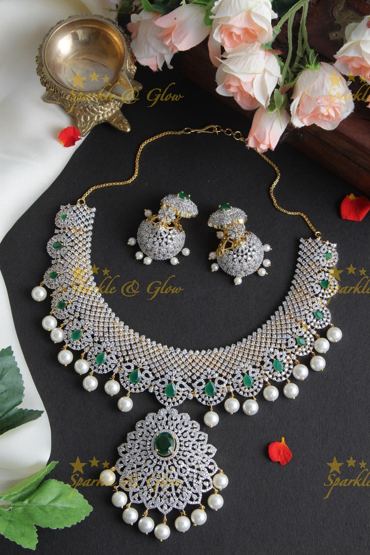 Exclusive GJ Polish AD Stone Statement Necklace - Pink