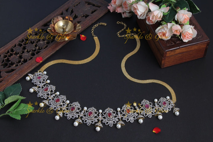GJ Polish Beautiful design AD Stone hipchain