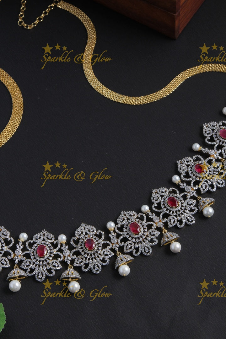 GJ Polish Beautiful design AD Stone hipchain
