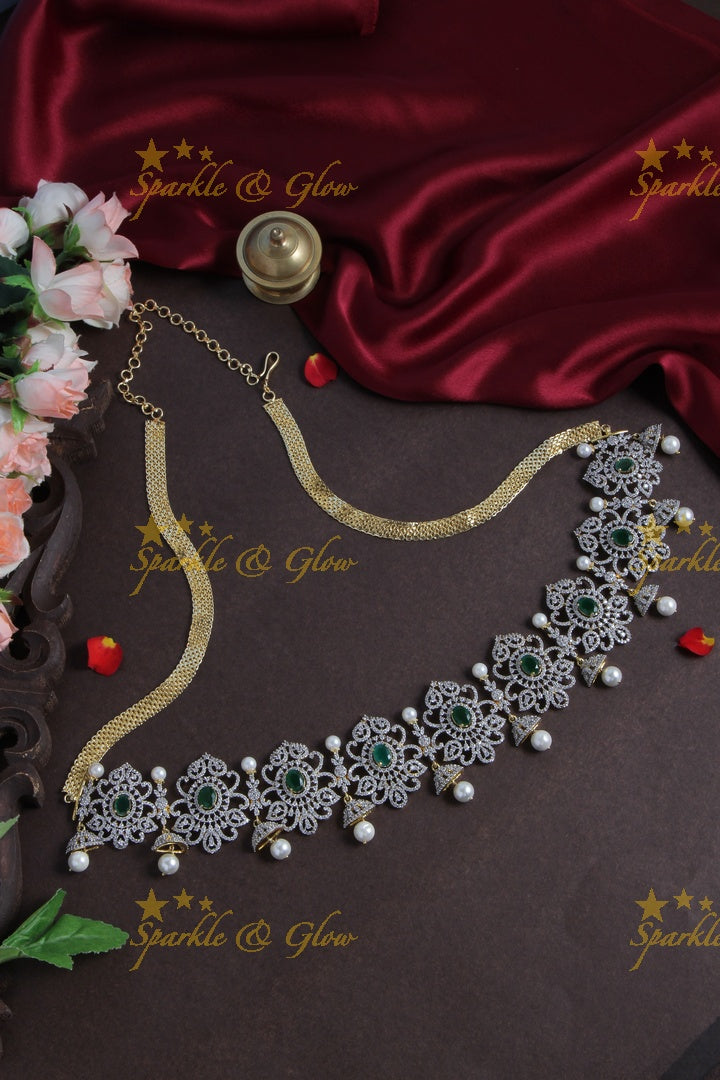 GJ Polish Beautiful design AD Stone hipchain