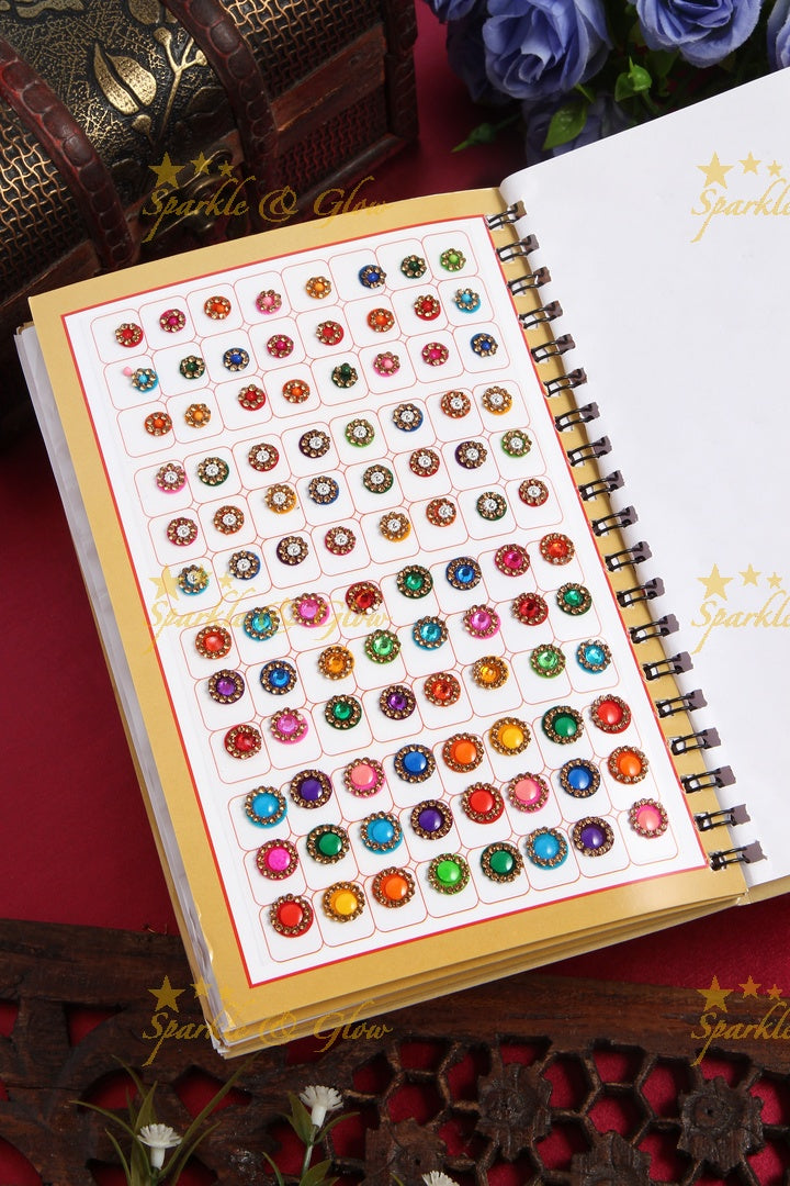 Exclusive designer bindi books with different size and assorted colour