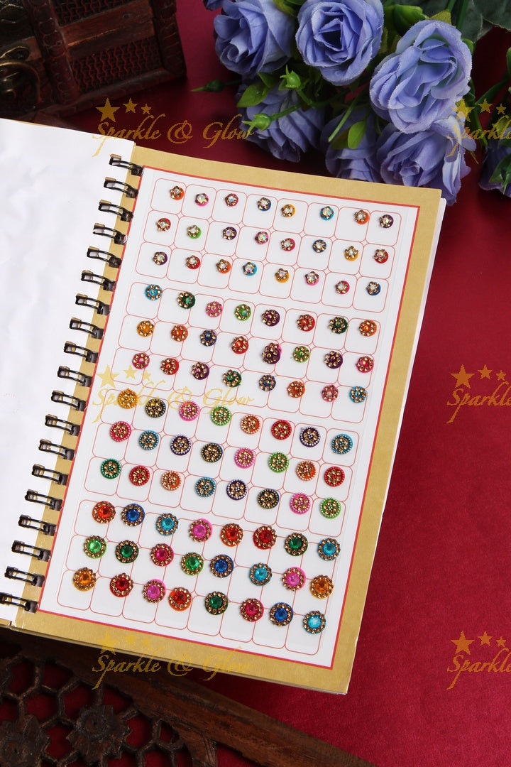 Exclusive designer bindi books with different size and assorted colour