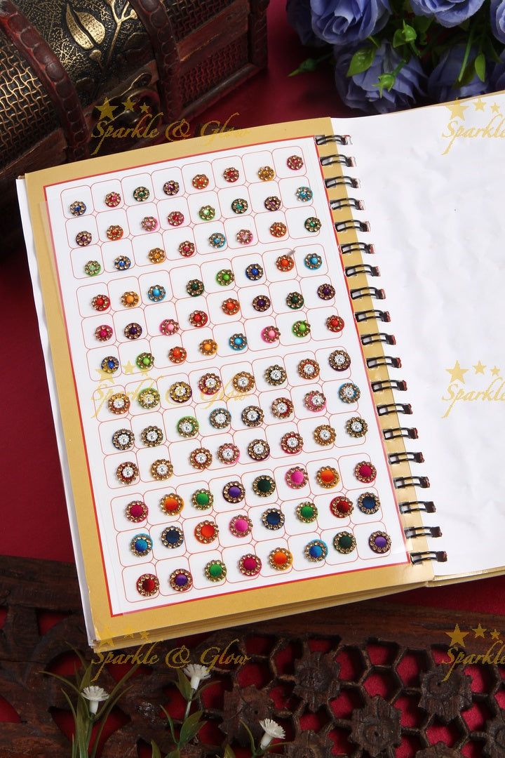 Exclusive designer bindi books with different size and assorted colour