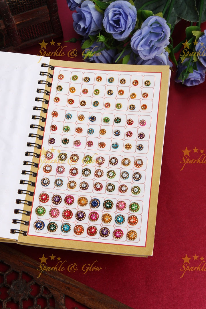 Exclusive designer bindi books with different size and assorted colour