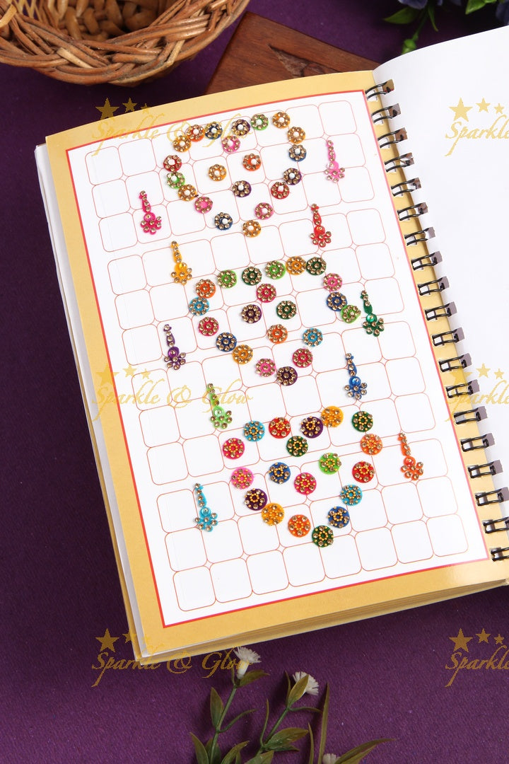Exclusive designer bindi books in assorted colour