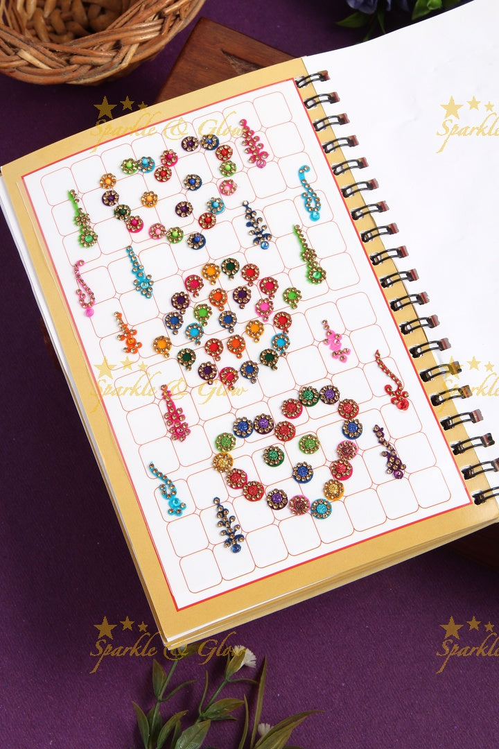 Exclusive designer bindi books in assorted colour