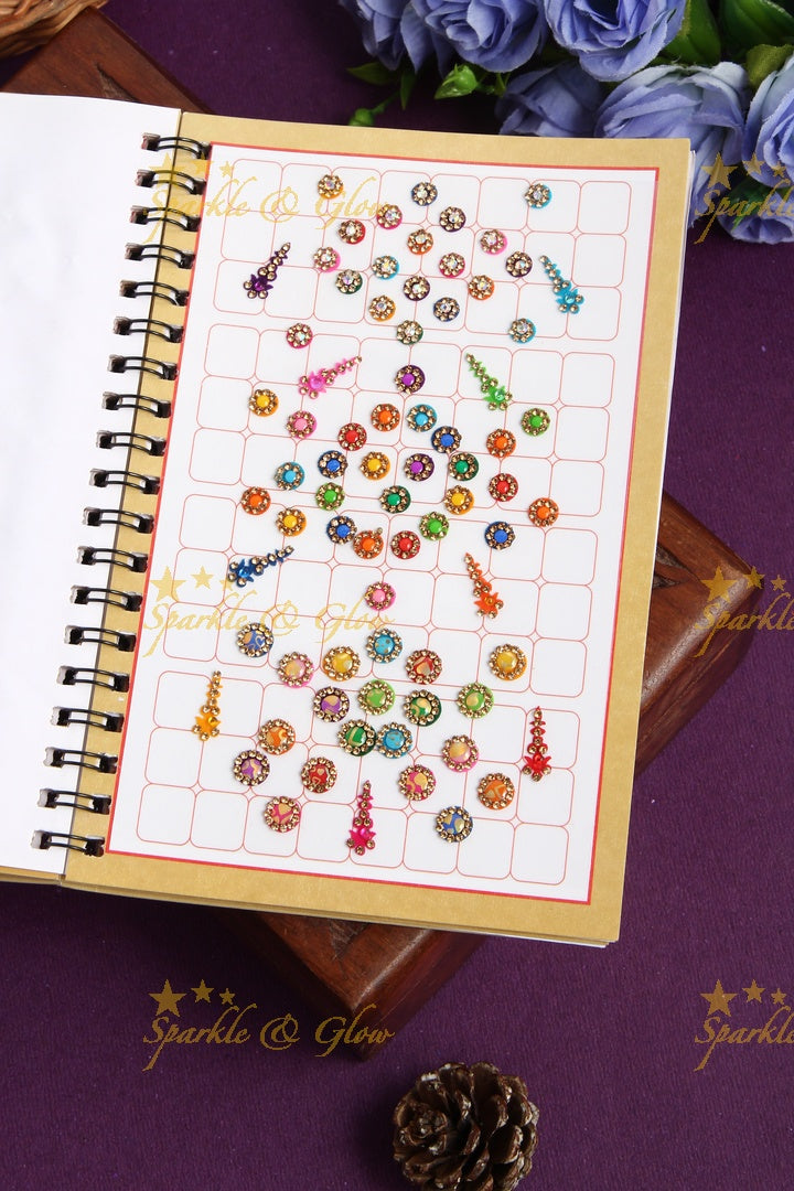 Exclusive designer bindi books in assorted colour