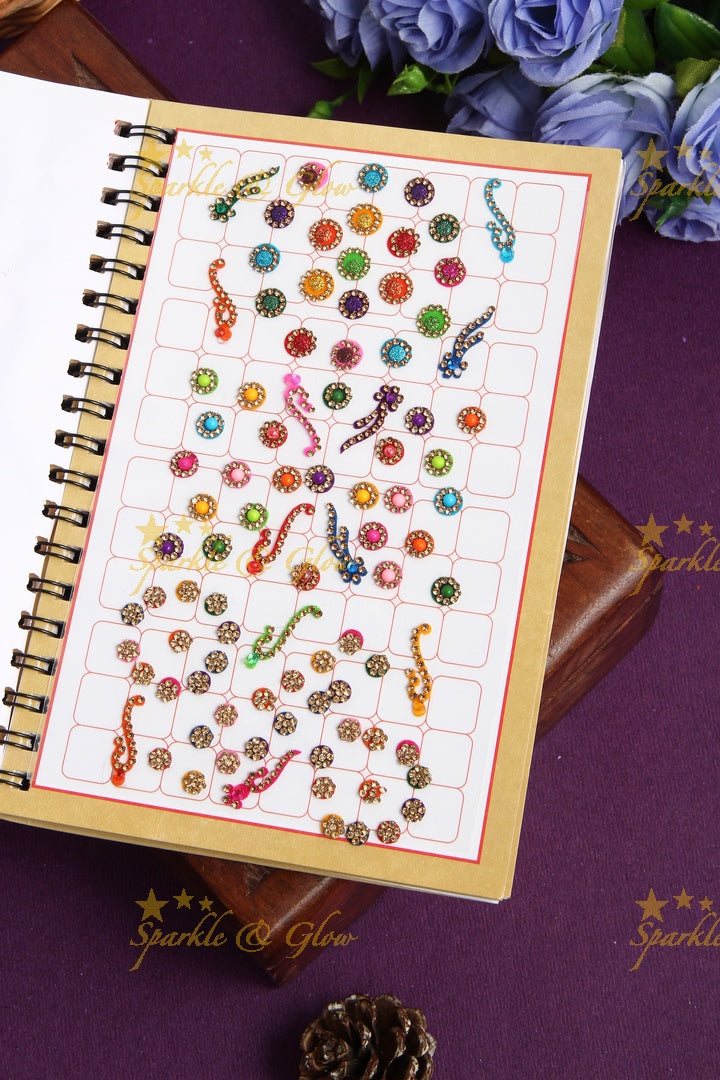 Exclusive designer bindi books in assorted colour
