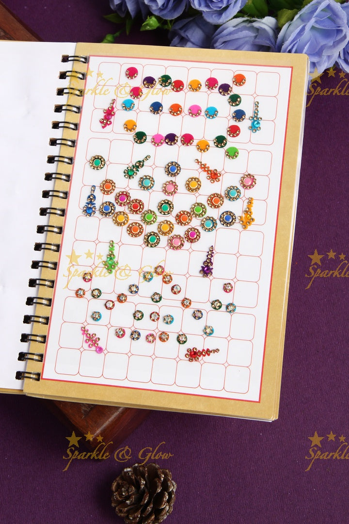 Exclusive designer bindi books in assorted colour