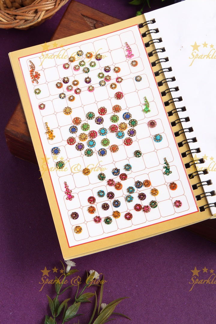 Exclusive designer bindi books in assorted colour