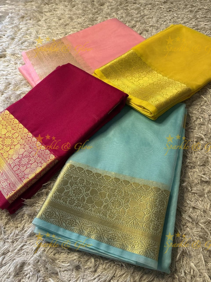 Premium Banarasi Tissue Organza Saree for Weddings