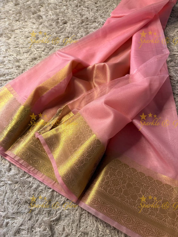 Premium Banarasi Tissue Organza Saree for Weddings