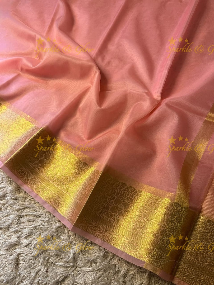 Premium Banarasi Tissue Organza Saree for Weddings