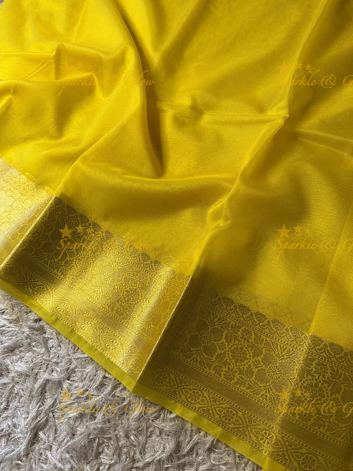 Premium Banarasi Tissue Organza Saree for Weddings