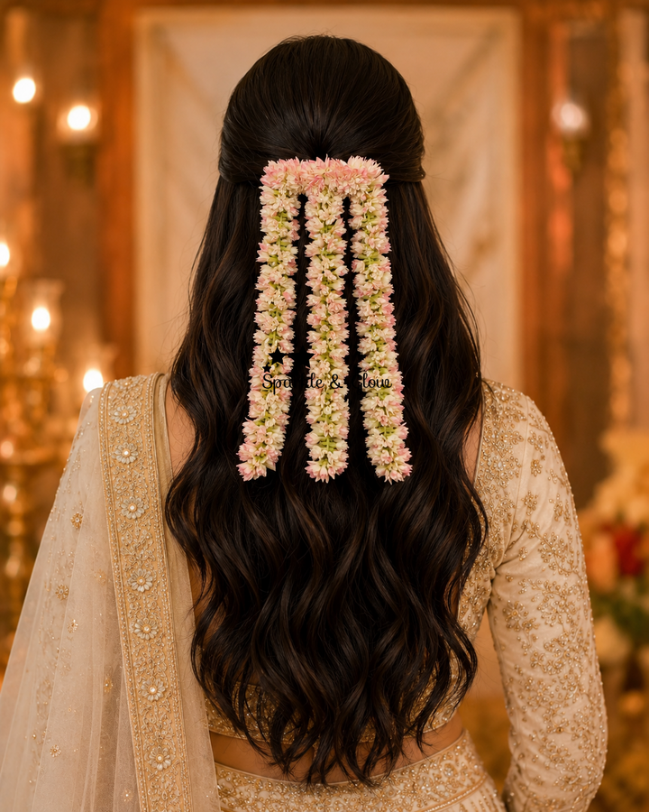 Traditional Jathi 3 Layer Floral Hair Clip
