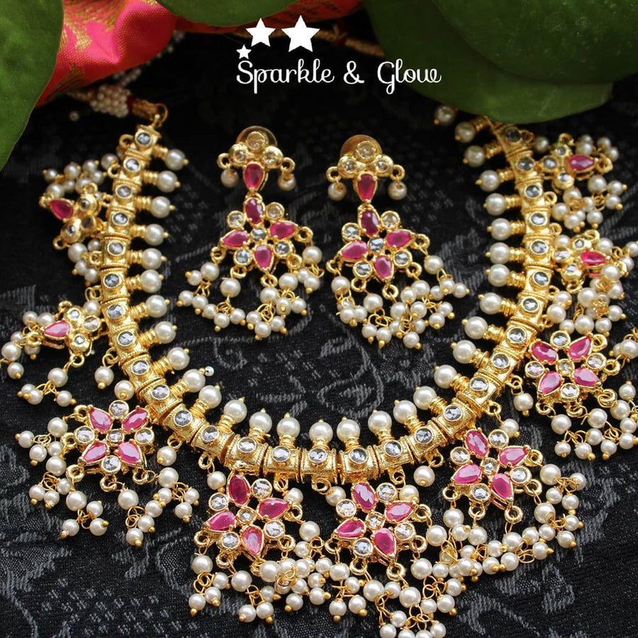 Semi precios stones non idol gutta pusalu - Pink - Sparkle and Glow