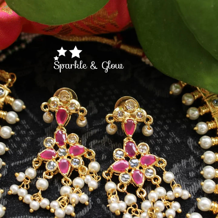 Semi precios stones non idol gutta pusalu - Pink - Sparkle and Glow
