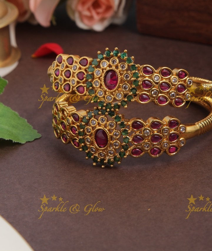 CZ Stone Kada style Bangles