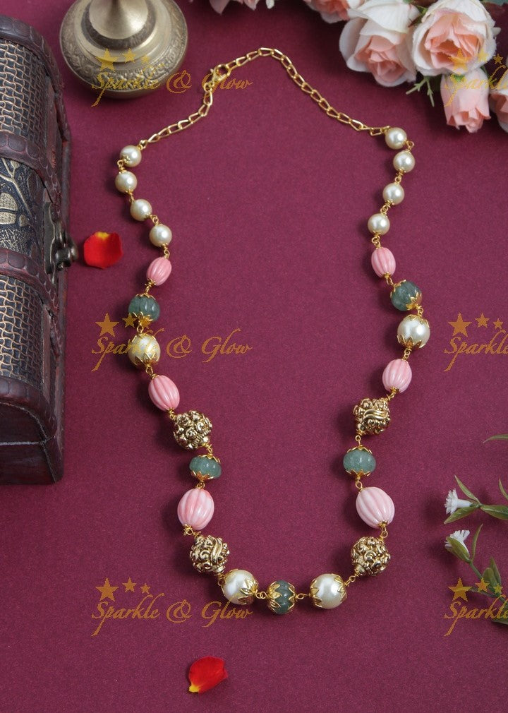 Beautiful Multi Coloured Pearl Mala