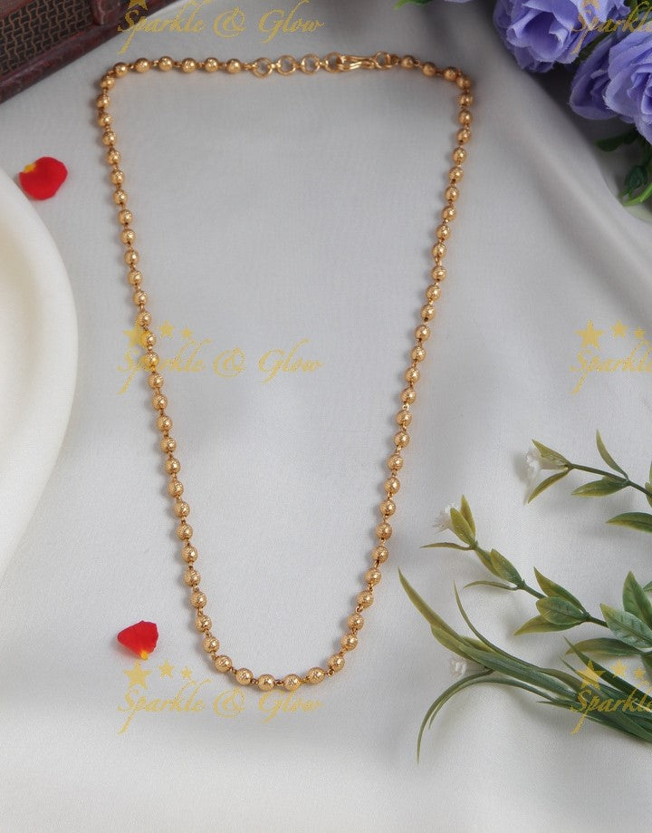 Premium Matt Gold beads necklace