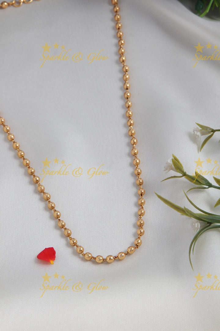 Premium Matt Gold beads necklace