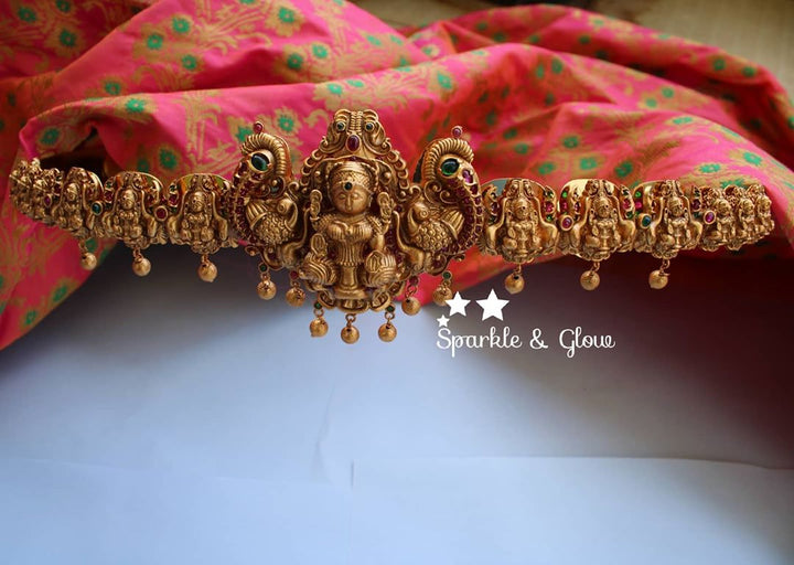 Intricate work nagas  antique hipbelt with kemp stones