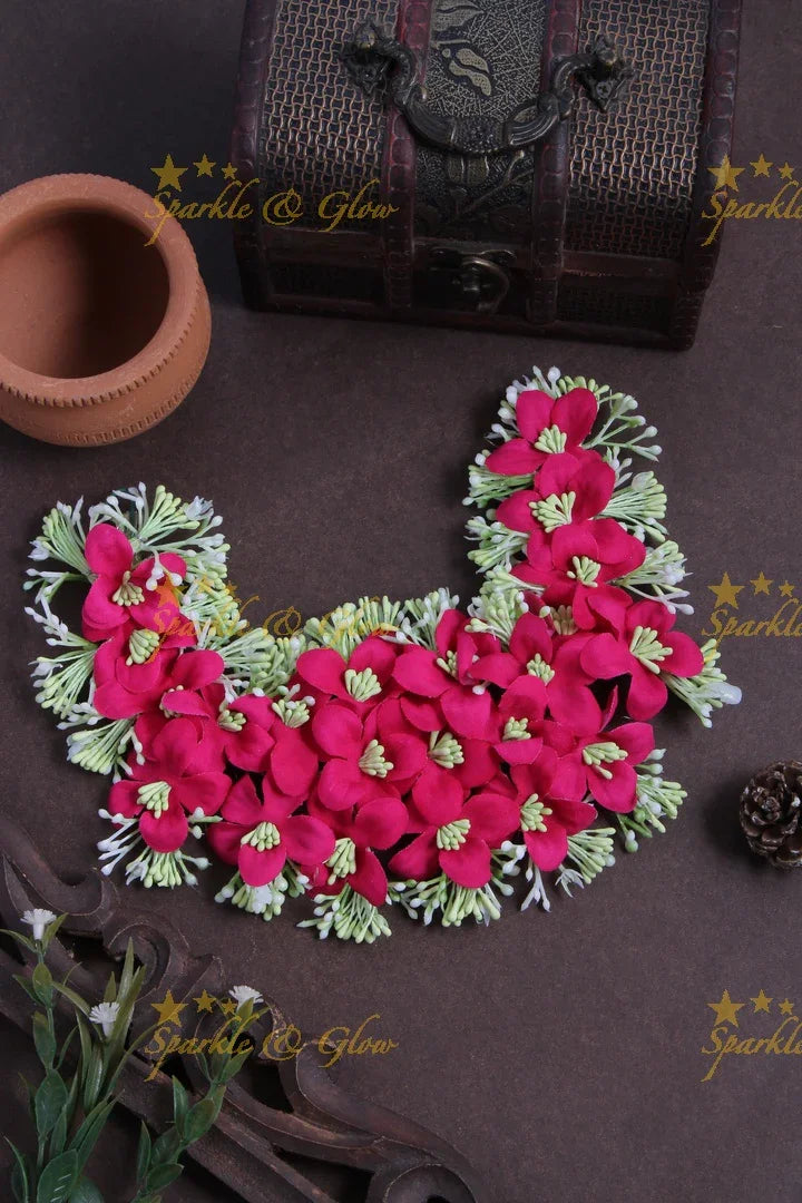 Beautiful Floral Hair Veena, Gajra - Sparkle and Glow