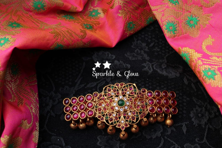 Real kemp stones hair clip - Sparkle and Glow