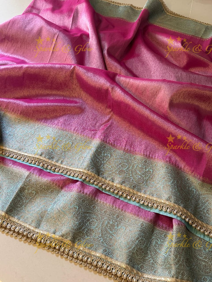 Elegant Banarasi Tissue Organza Saree for Weddings