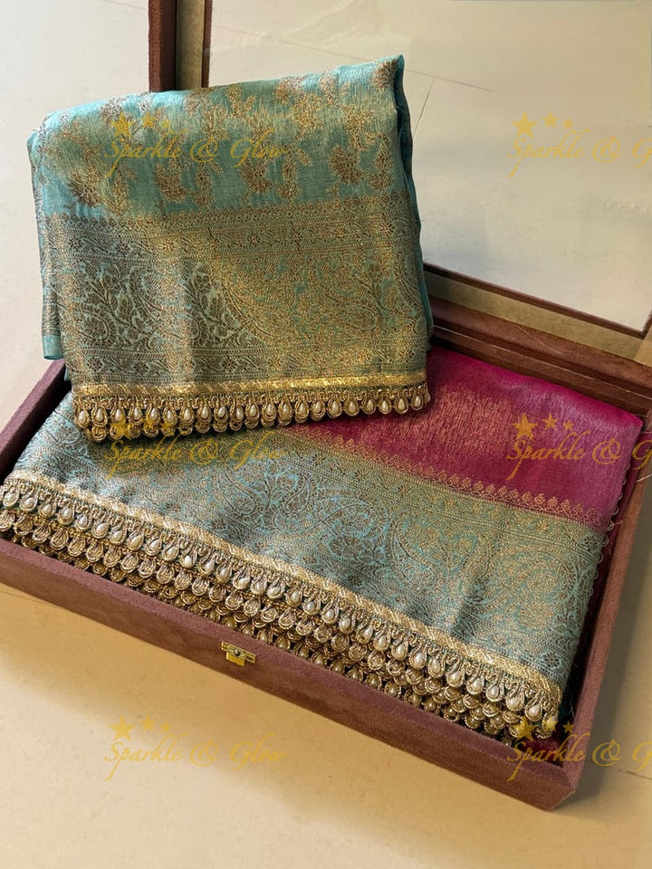 Elegant Banarasi Tissue Organza Saree for Weddings